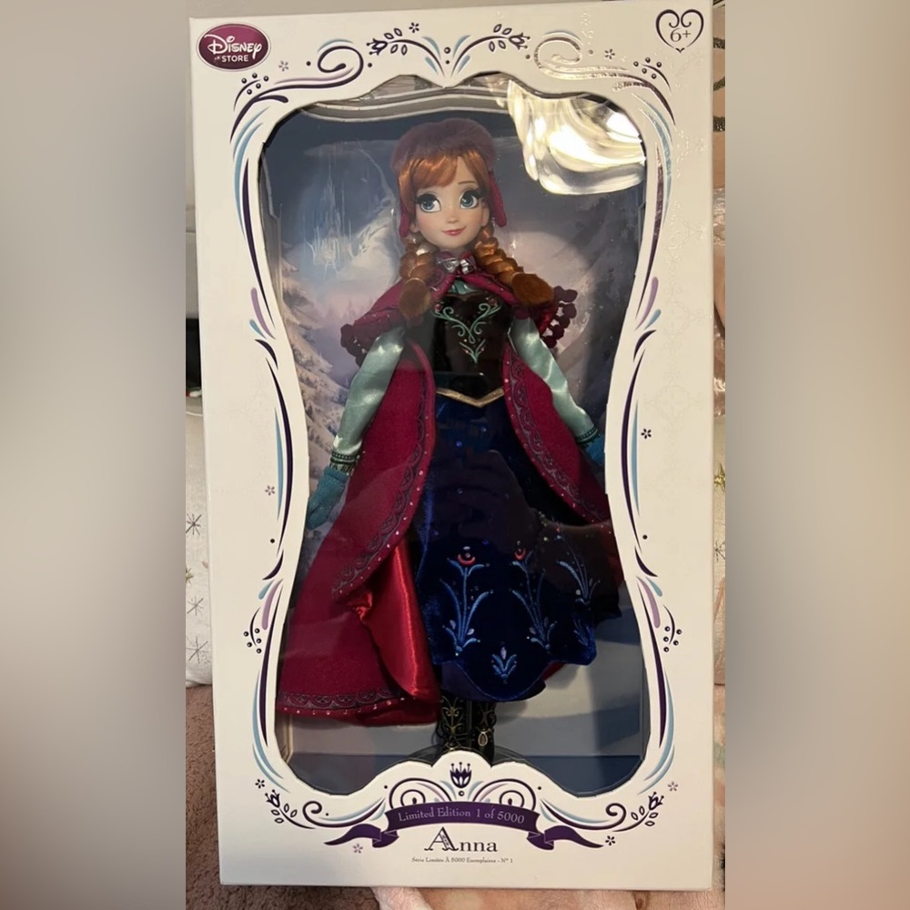 Disney Store Anna limited Edition Doll 17” Frozen #659 Of 5000